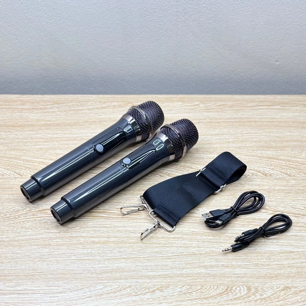 Loa karaoke bluetooth JYX MS80 kèm 2 micro không dây